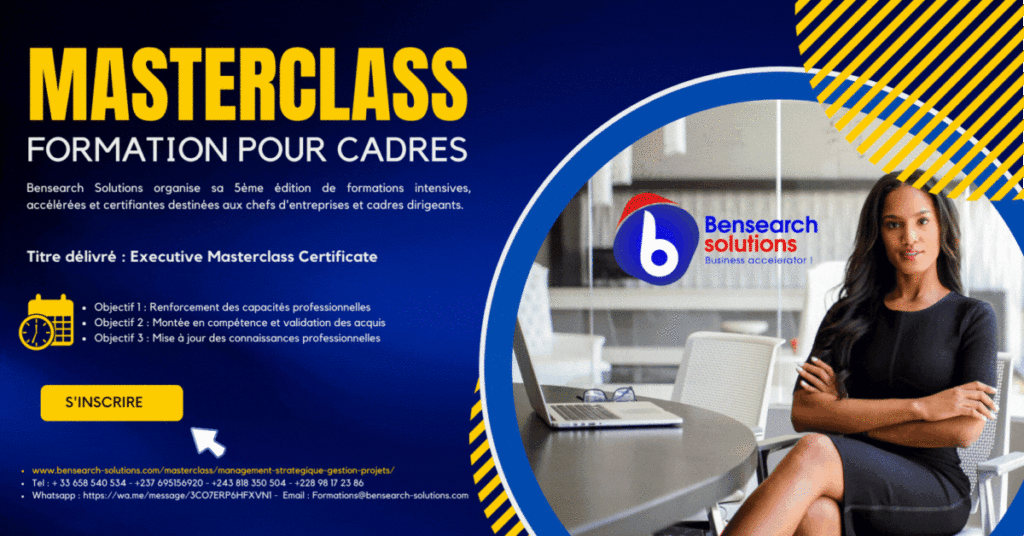 Masterclass - Management stratégique et Gestion des projets en mode Agile - BENSEARCH SOLUTIONS - www.bensearch-solutions.com