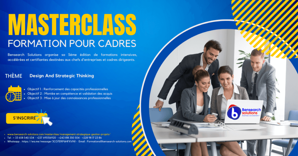 Masterclass - Management stratégique et Gestion des projets en mode Agile - BENSEARCH SOLUTIONS - www.bensearch-solutions.com