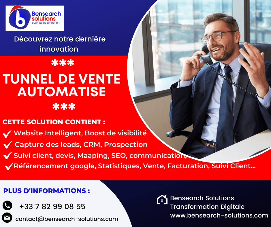 Bensearch Solutions - Tunnel de vente automatisé - www.bensearch-solutions.com